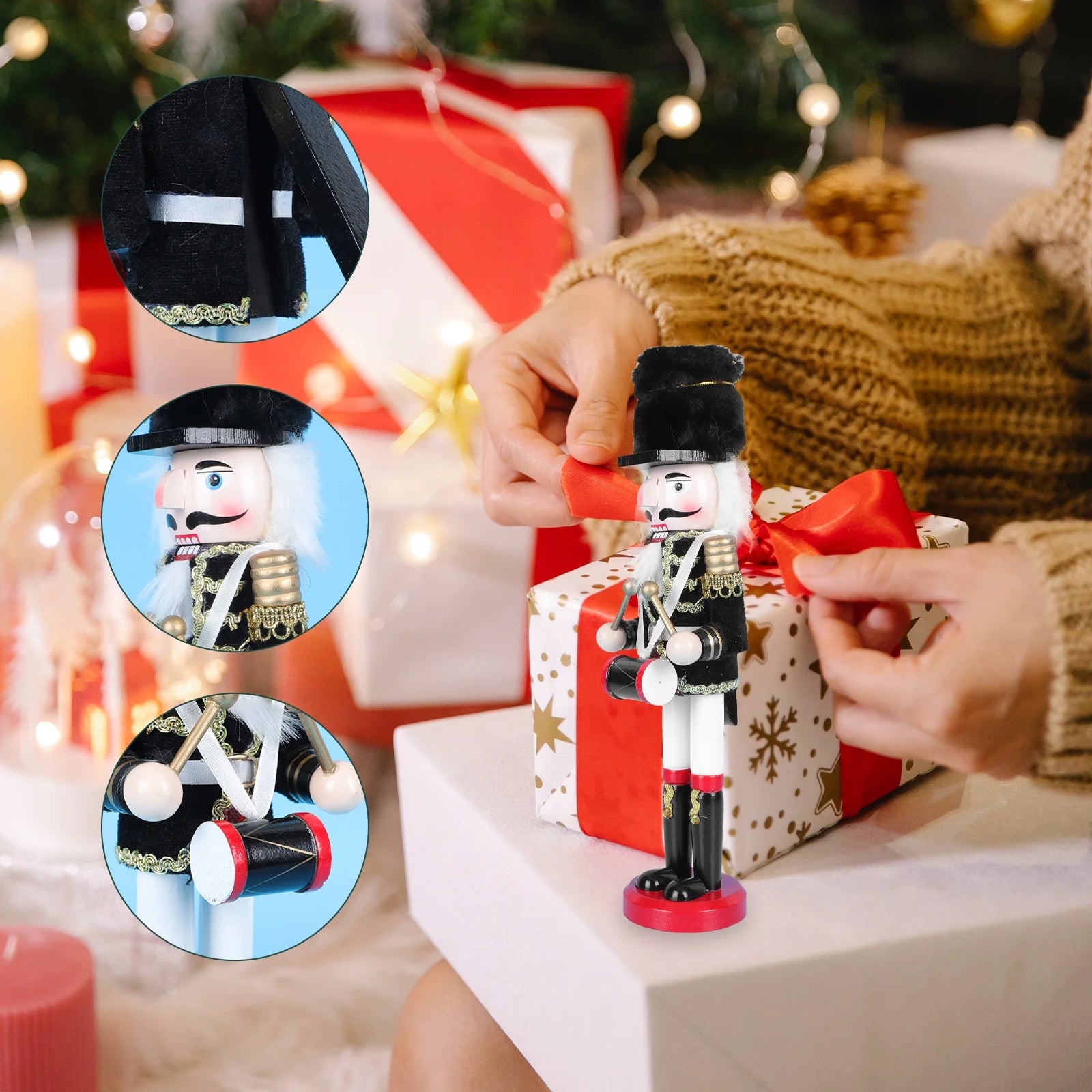 Wooden Nutcracker Soldier Doll Xmas Decor M766