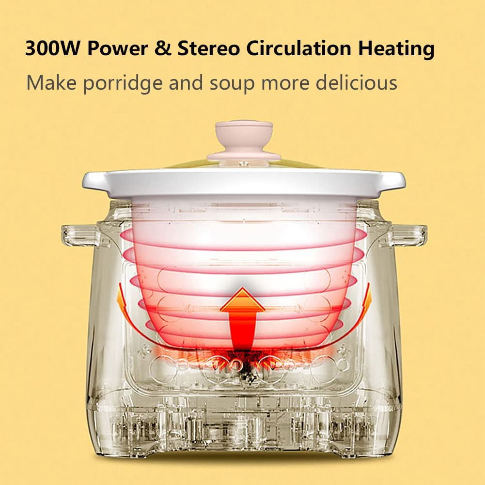 1.3L Pink Ceramic Slow Cooker L979393