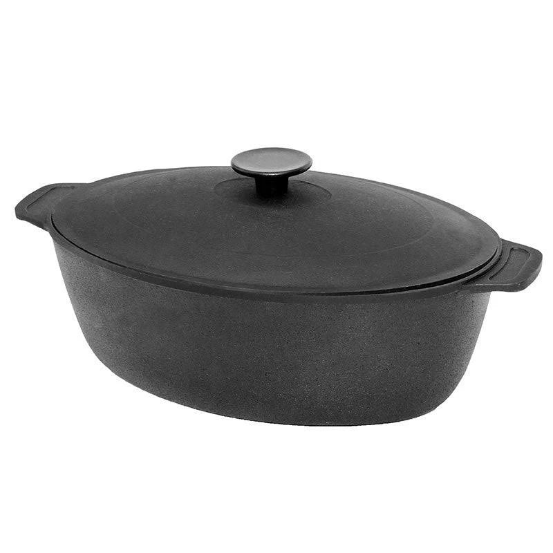 Cast Iron Roaster with Lid I63202