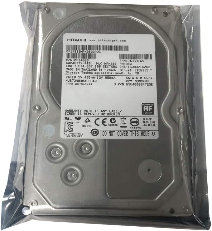 3.5-Inch 4TB 7200RPM SATA III Enterprise Hard Drive B45820