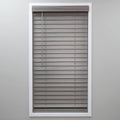 Cut-to-Width Cordless Room Darkening 2 in. PVC Faux Wood Blind 61.25 in. W x 64 in. I211652