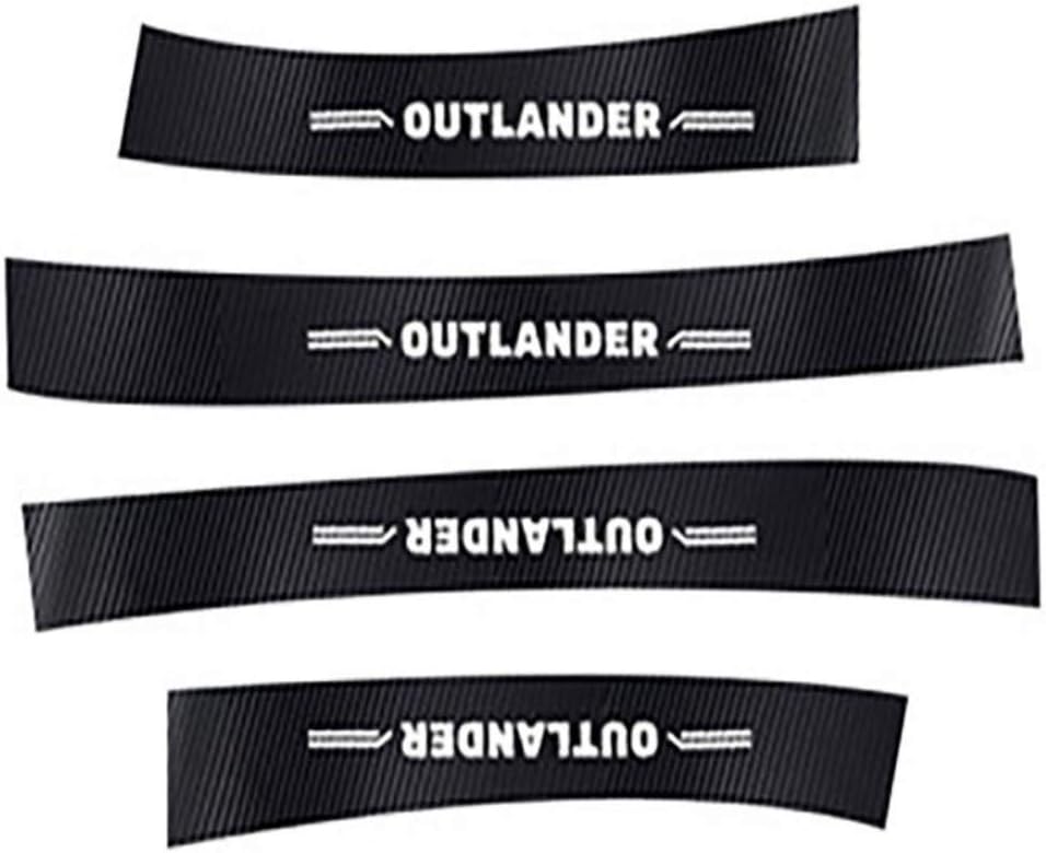 Carbon Fibre Leather Car Door Sill Threshold Stickers D849590