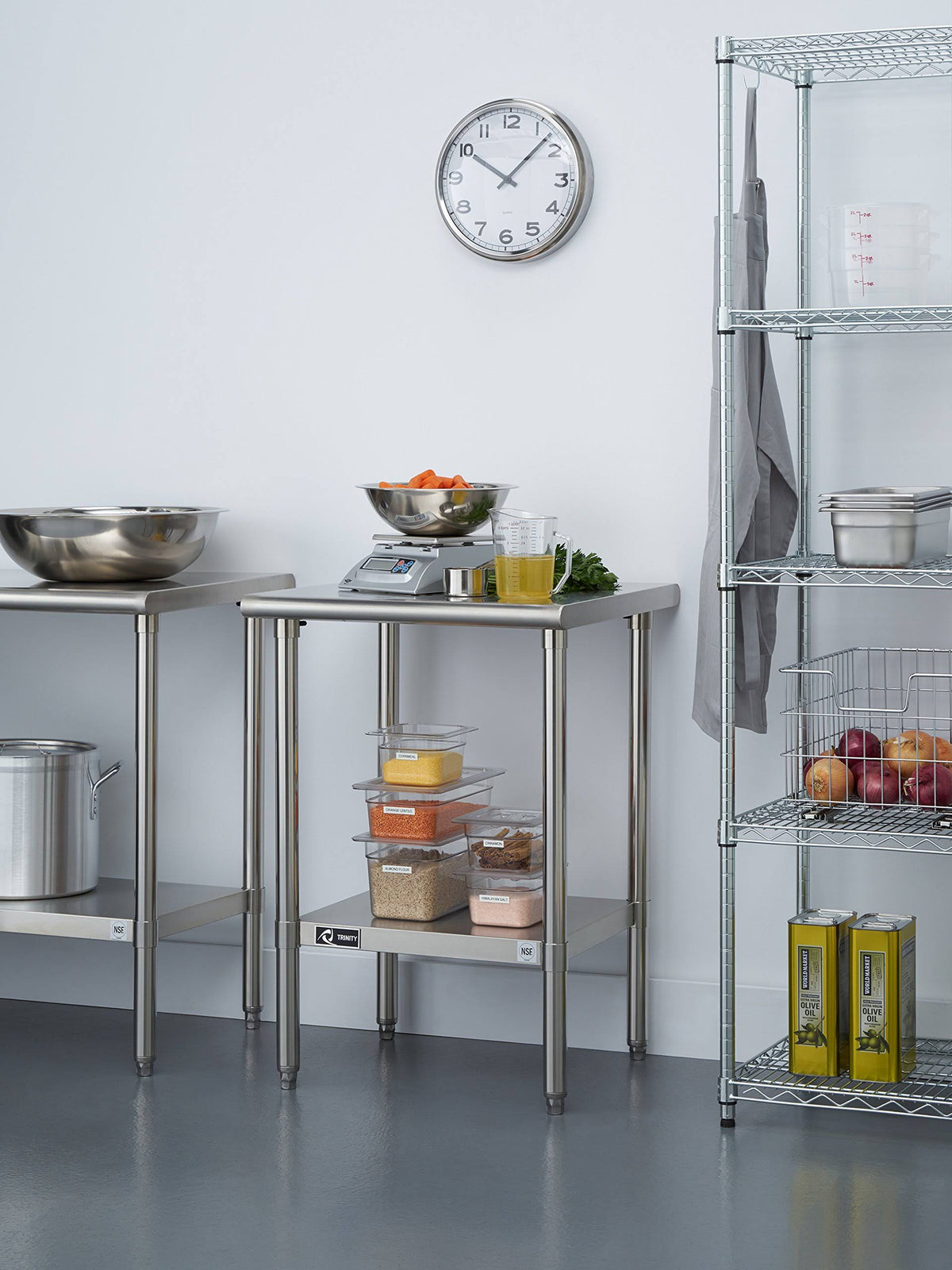 24x22 Stainless Steel Table J350