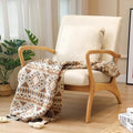 Accent Chair with Lumbar Pillow Upholstered Linen Fabric B99471