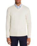 Ivory Cashmere V-Neck Sweater W277420