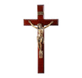 Dark Cherry Wood Wall Crucifix L5978