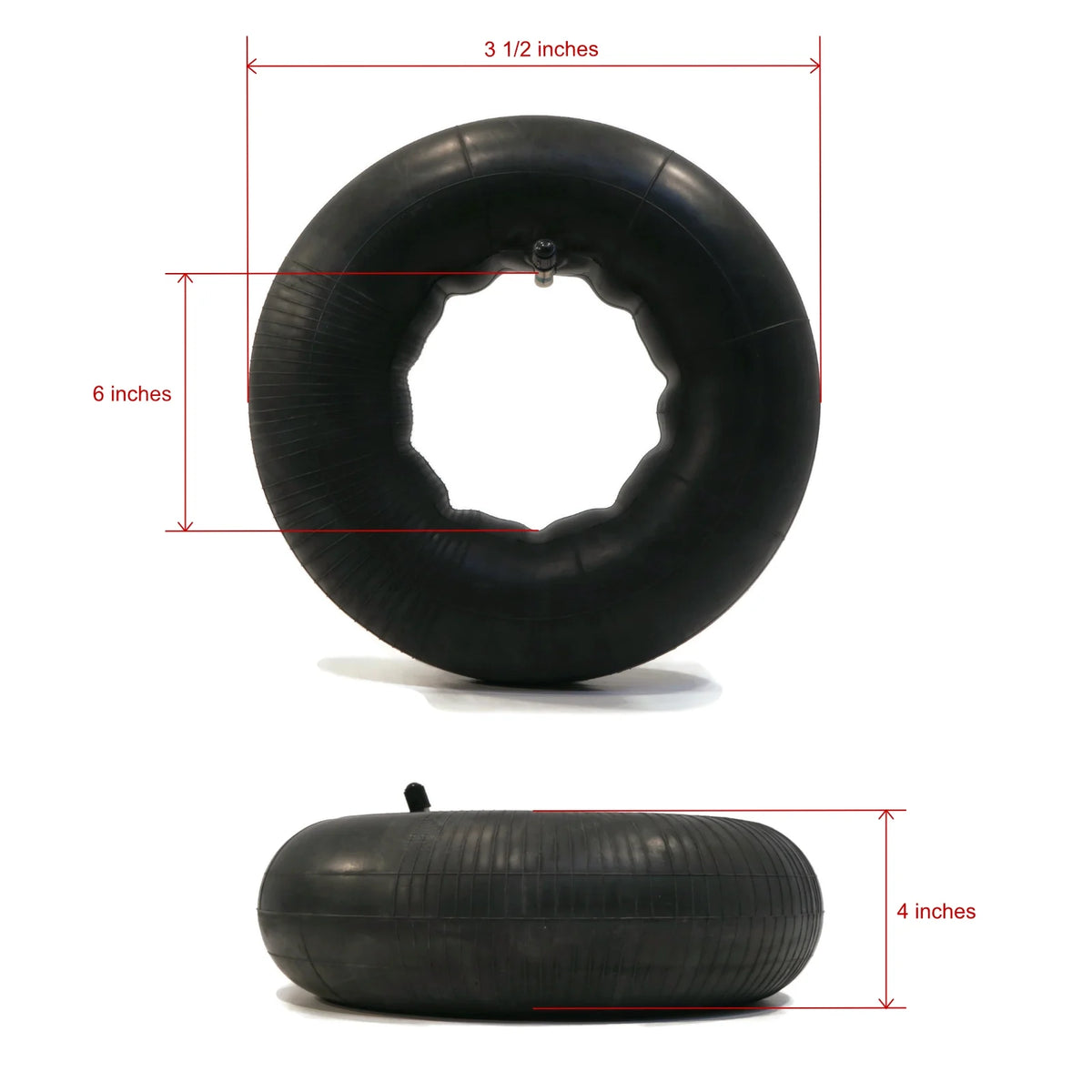 (2) Tire Inner Tubes 4.00x6 TR13 Straight Valve Stem U121616