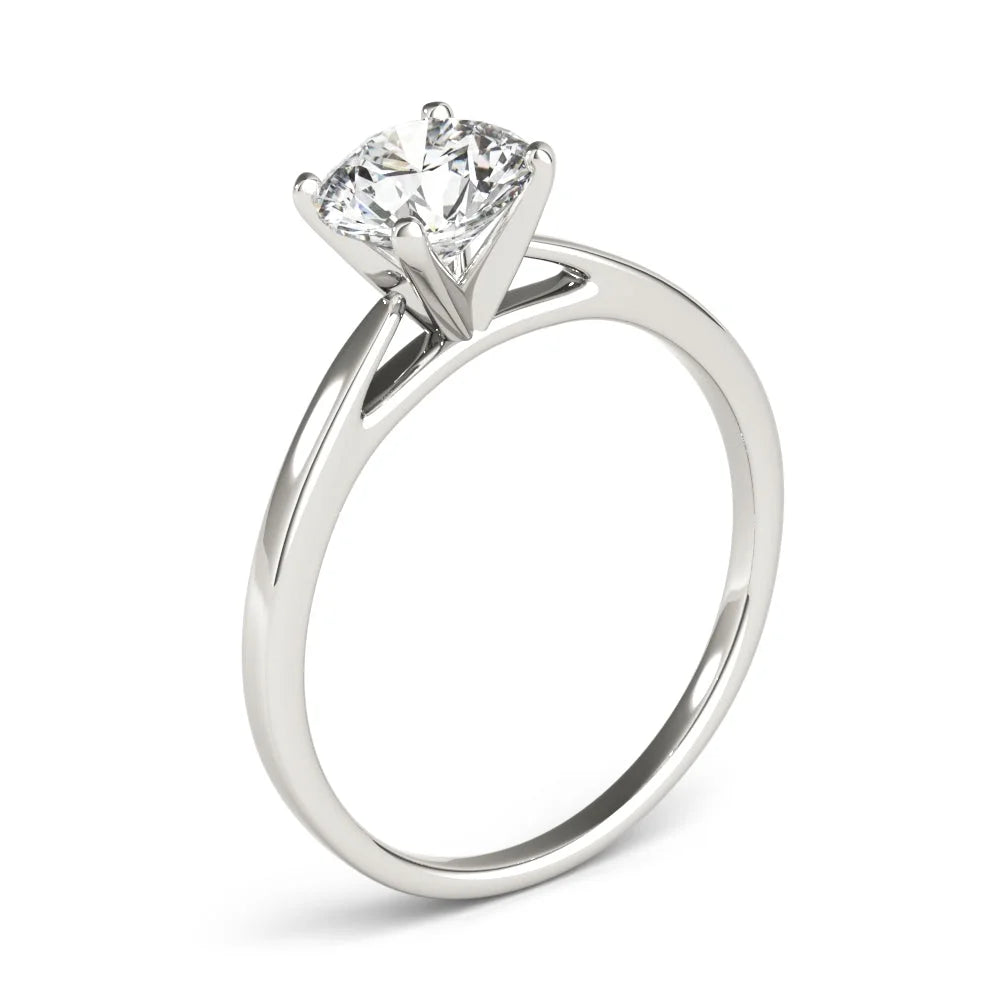 14K Diamond Cathedral Solitaire Engagement Ring J682817