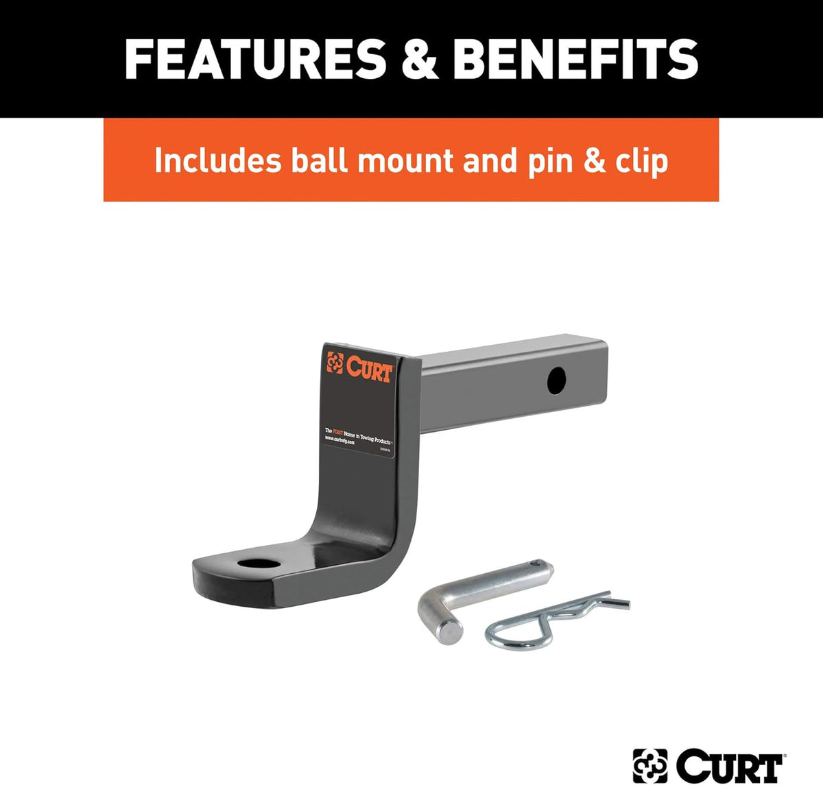 Class 1 Trailer Hitch with Ball Mount, 1-1/4-In Receiver F280965