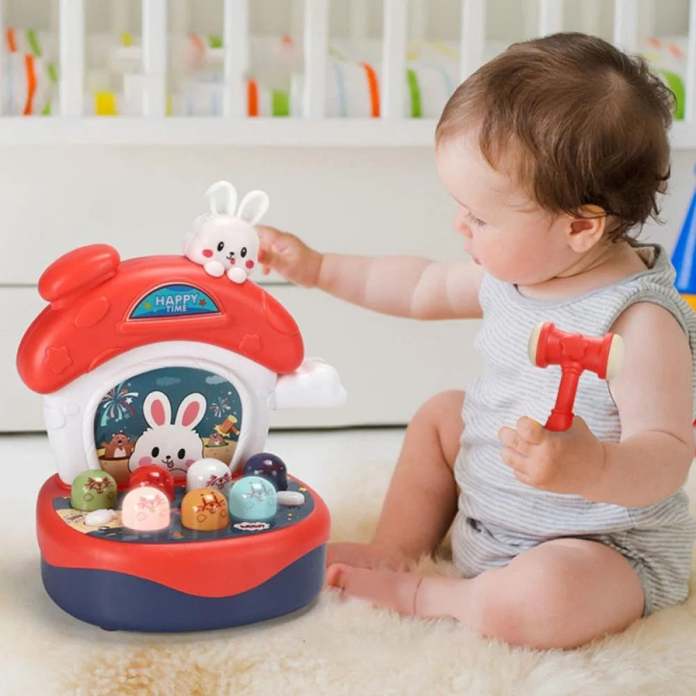 Mini Electronic Arcade Game Toy with Hammers H25924