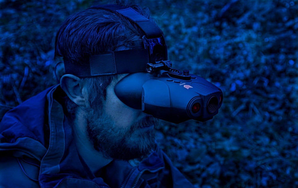 Night Vision Goggles Digital Infrared 1x Magnification 75yd Range Rechargeable Battery V866