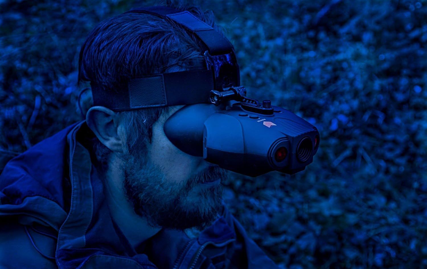 Night Vision Goggles Digital Infrared 1x Magnification 75yd Range Rechargeable Battery V866