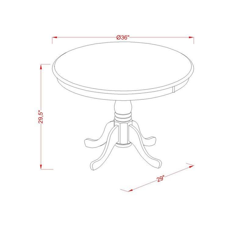 5-Piece Solid Wood Dining Set V751660