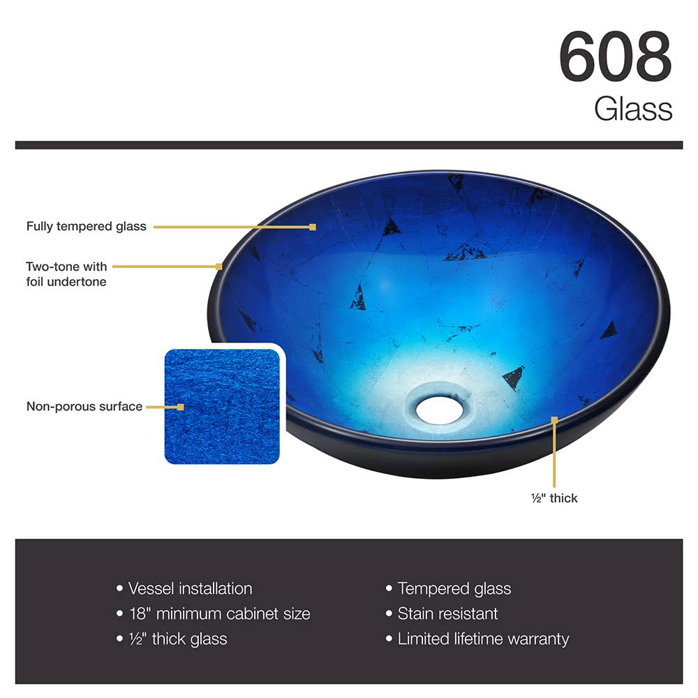 Glass Vessel Sink Z7850