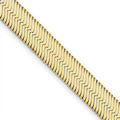 14K Yellow Gold 6.5 mm Herringbone Chain Y1294