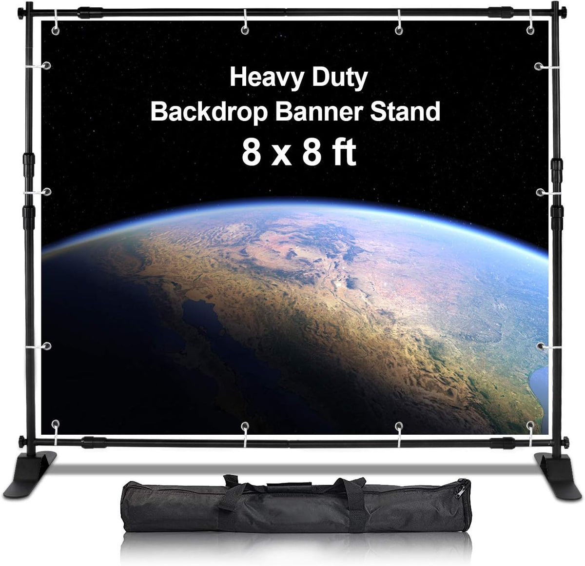 Heavy Duty Backdrop Banner Stand Kit with Carrying Bag B94485