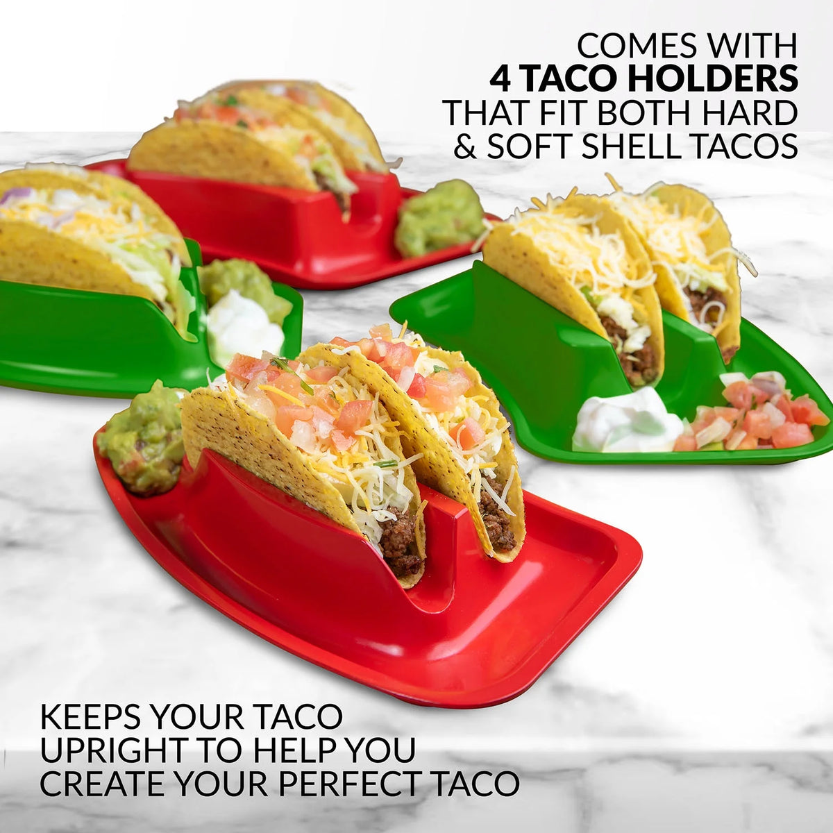 Lazy Susan Taco Bar with Warming Pot and 4 Taco Holders Q82504
