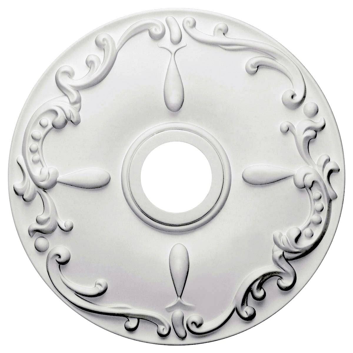 18 inchod x 3 1/2 inchid x 1 1/4 inchp Hand-Painted Stone Hearth Crackle Ceiling Medallion F78863