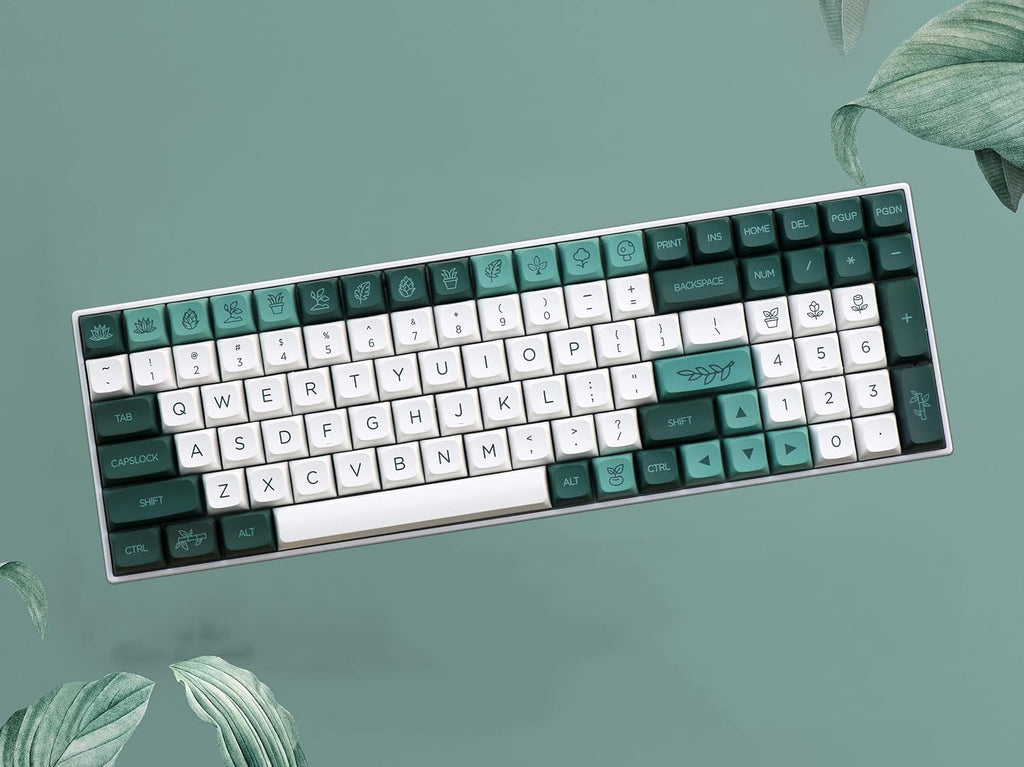 138 Botanical XDA Keycaps PBT Dye-Sublimated for MX Switch Mechanical Keyboard L99027