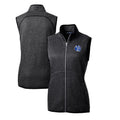 Heather Charcoal Full-Zip Sweater-Knit Vest B760075