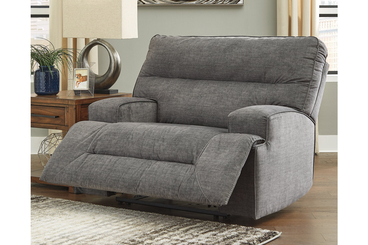 Charcoal Wide Seat Recliner J1179