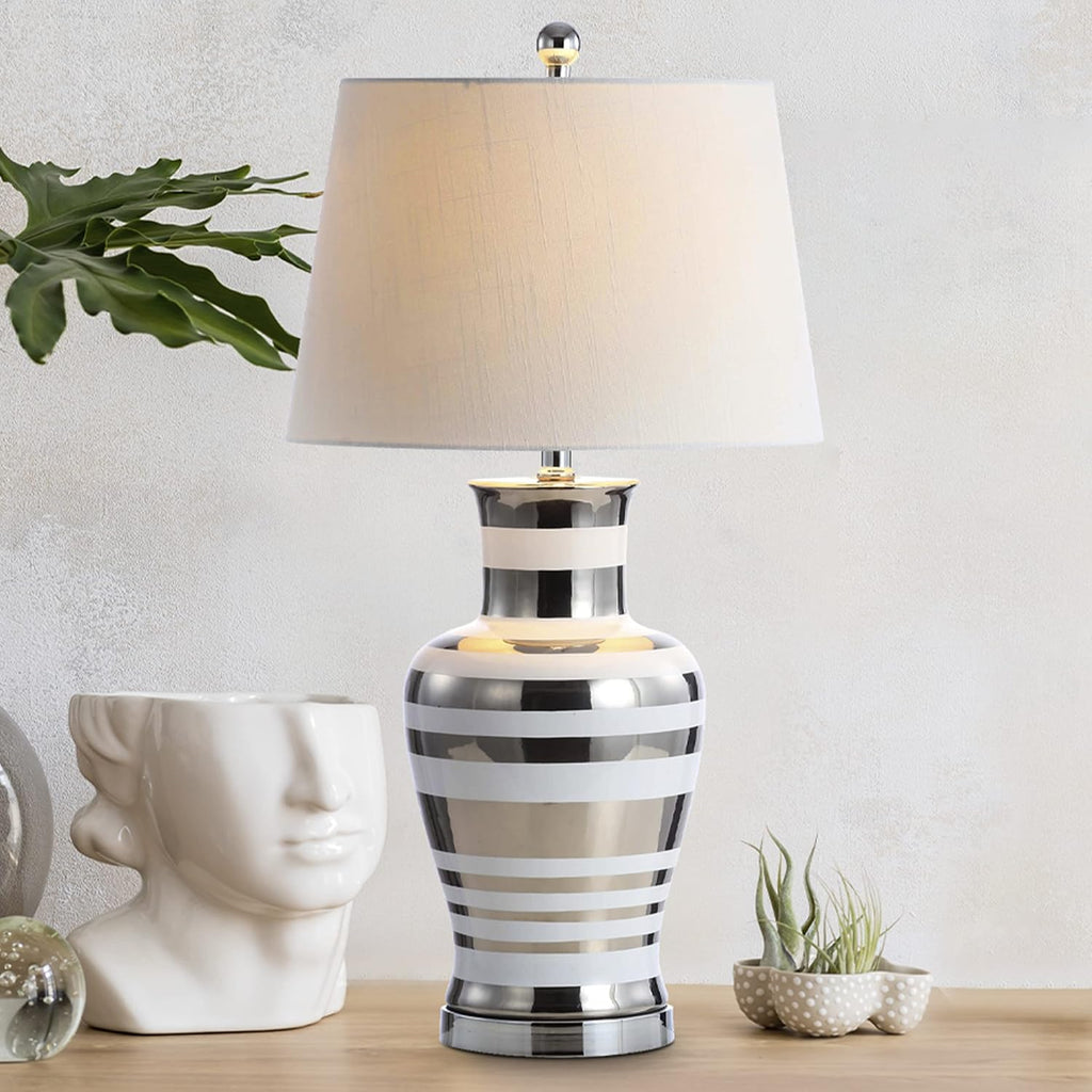 Silver White LED Table Lamp V9047