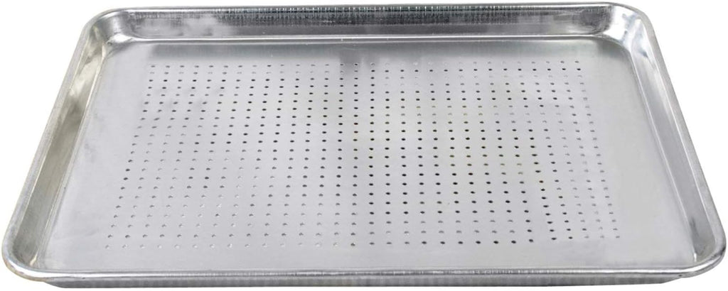 18 x 26 inch Perforated Aluminum Sheet Pan, 19 Gauge, Pack of 2 O440