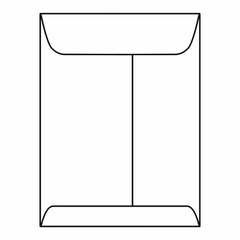 6-1/2 x 9-1/2 inch White Kraft Center Seam Catalog Envelopes, Box of 500 G118033