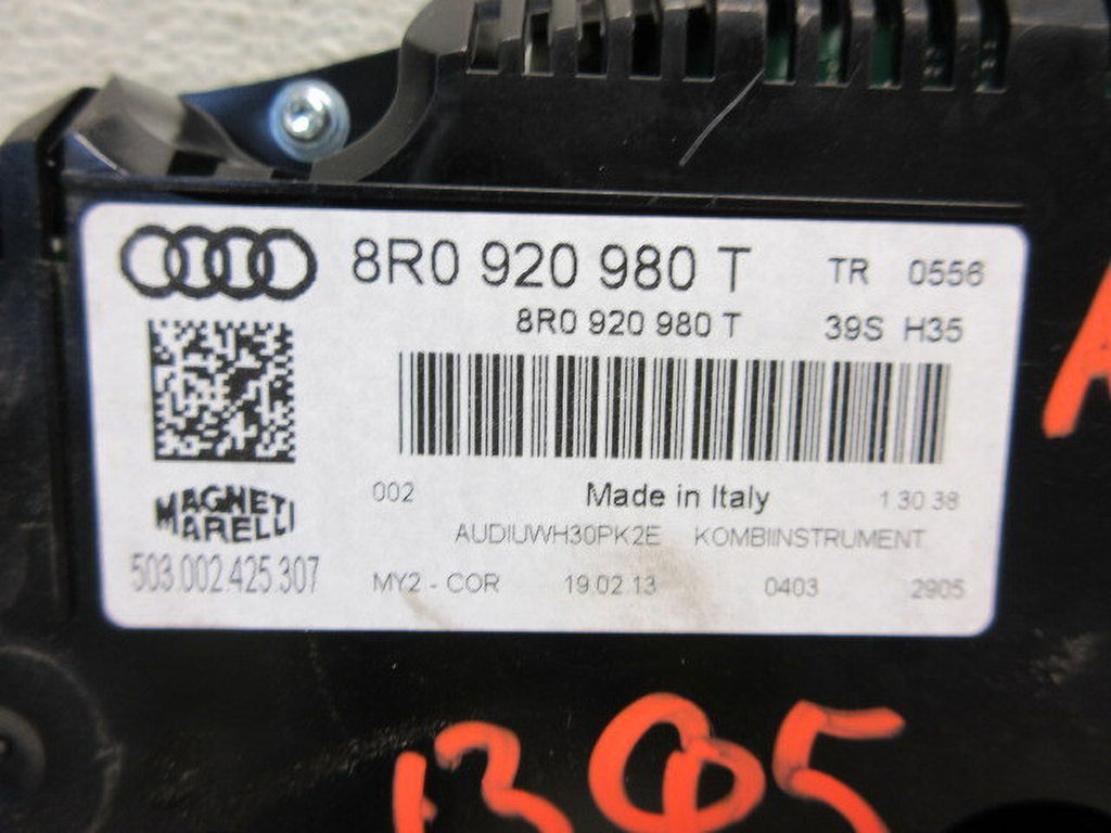 Pre-Owned 2013 Audi Q5 Speedometer Speedo 151K Miles OEM M1428