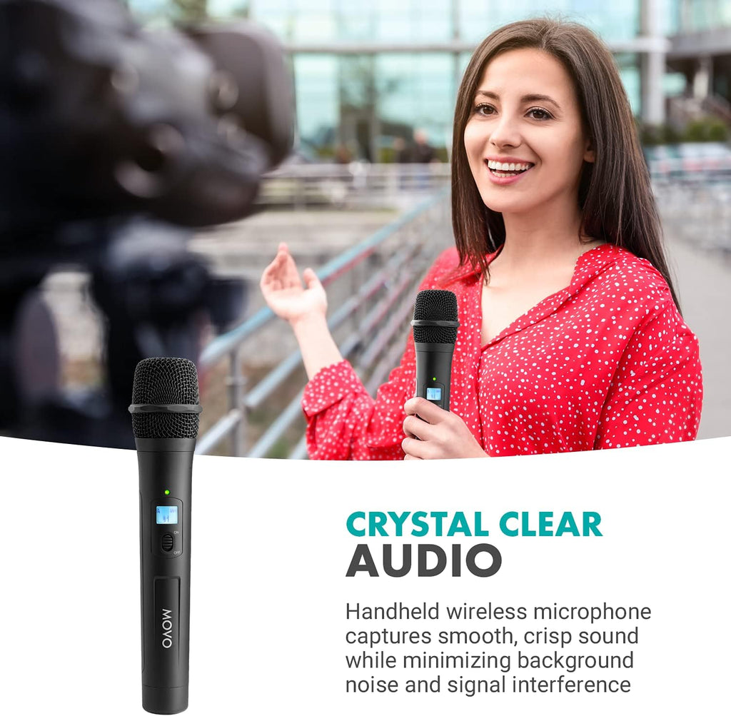 Wireless Handheld Microphone System with Receiver, 48 Channels UHF L80720