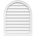 Round Top Surface Mount PVC Gable Vent with Brickmould Z389611