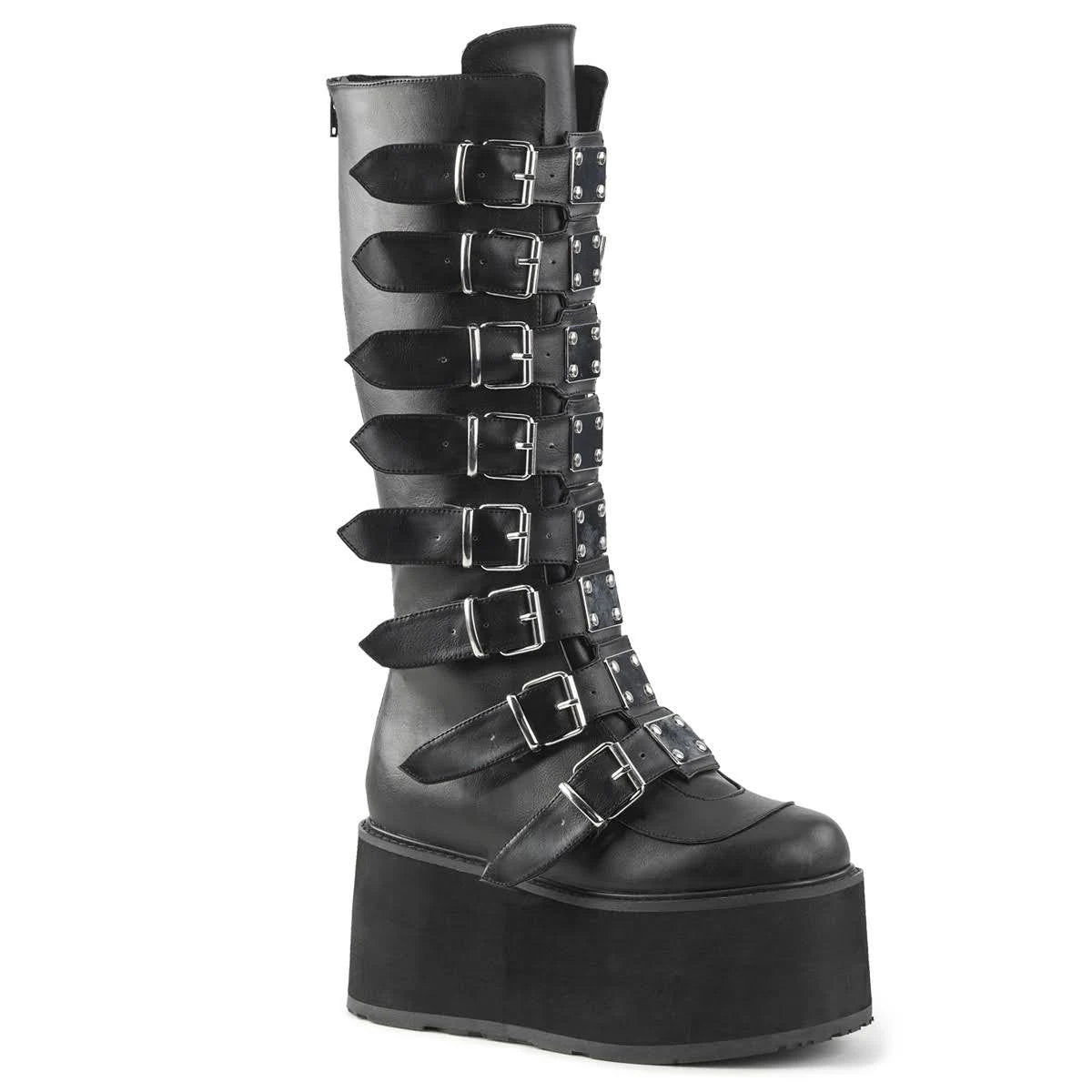 White Vegan Leather Boots Y7136