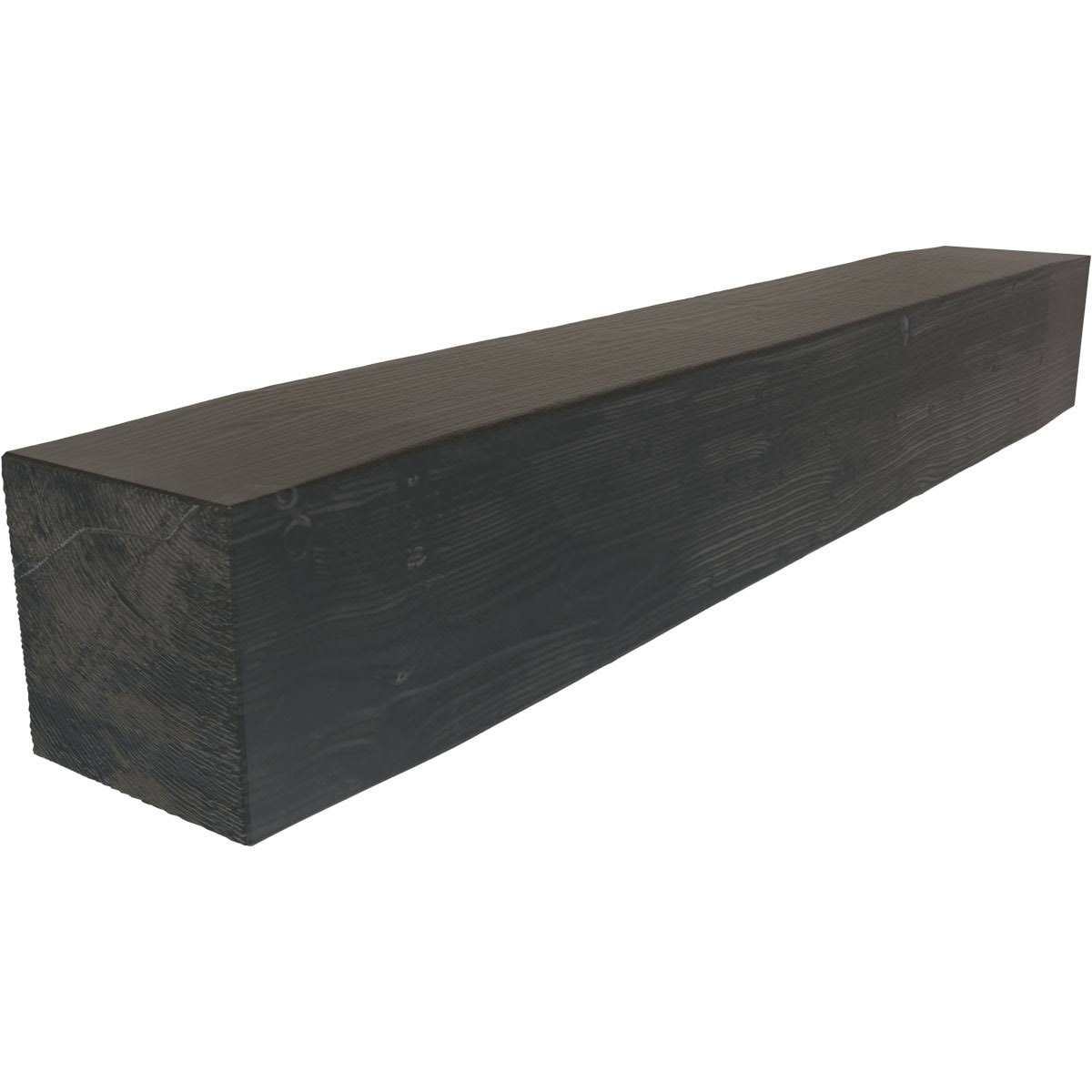 Sandblasted Faux Wood Fireplace Mantel, Aged Ash Q734