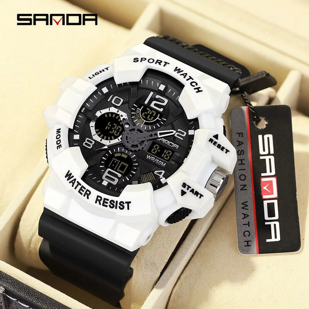Digital Shock Waterproof Electronic Wristwatch W998342
