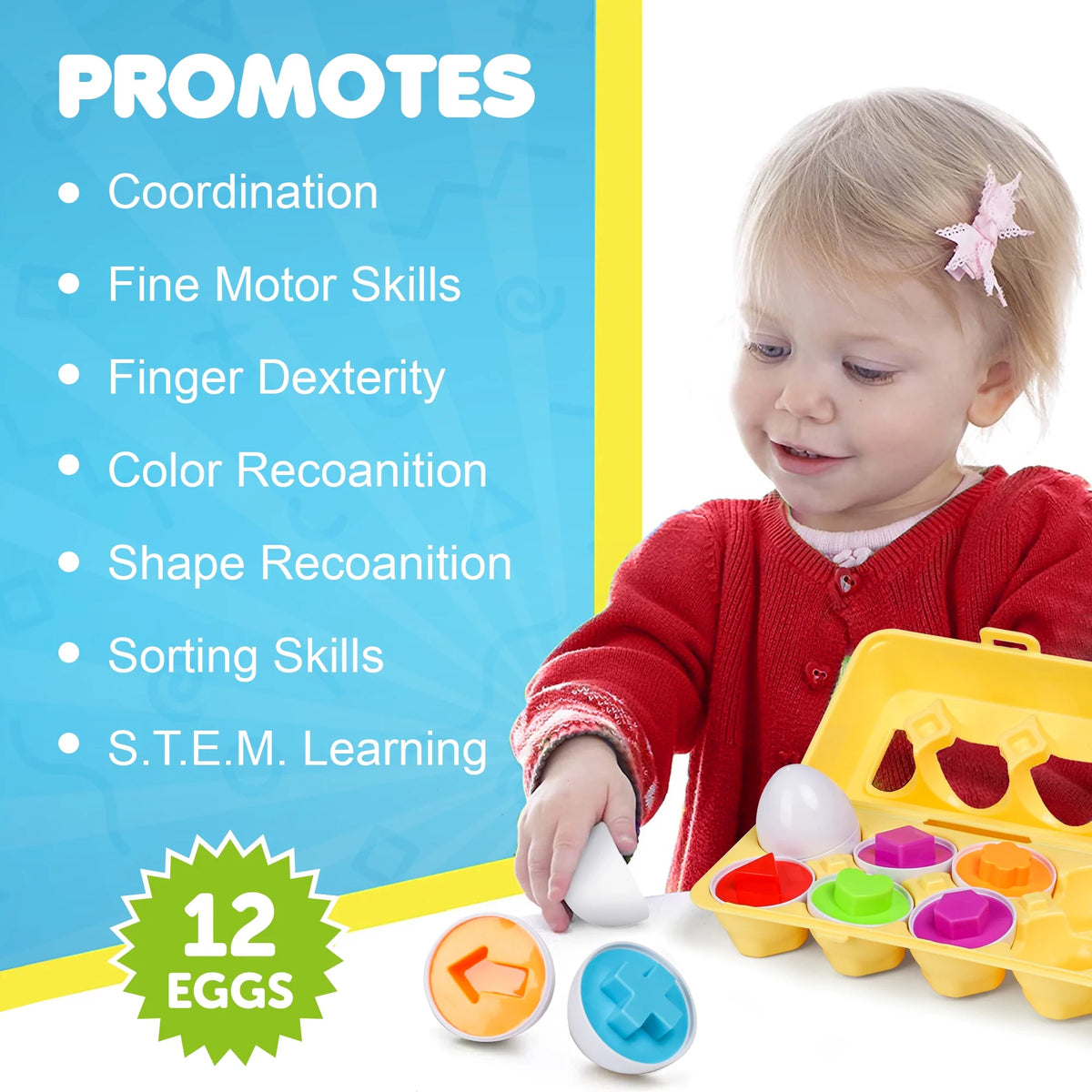 Matching Eggs with Yellow Eggs Holder D4766