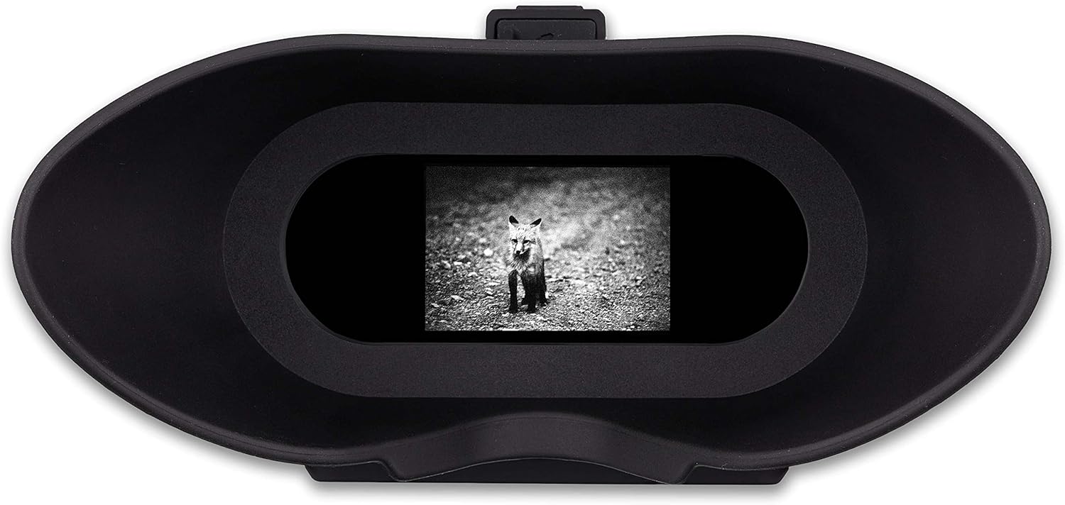 Night Vision Goggles Digital Infrared 1x Magnification 75yd Range Rechargeable Battery V866