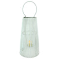 White Large Glass Hurricane Lantern R937637