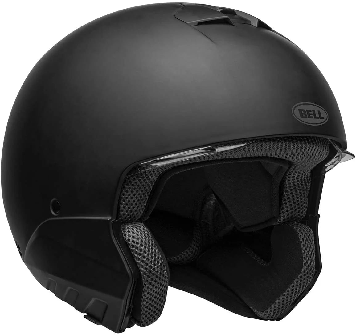 2 in 1 Motorcycle Helmet Matte Black with Gray XX-Large J76934