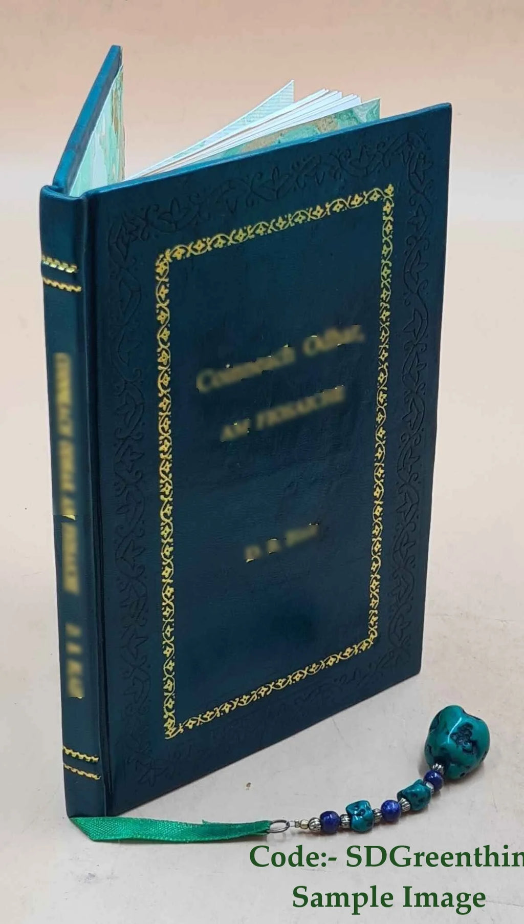 Premium Leather Bound Book Q738