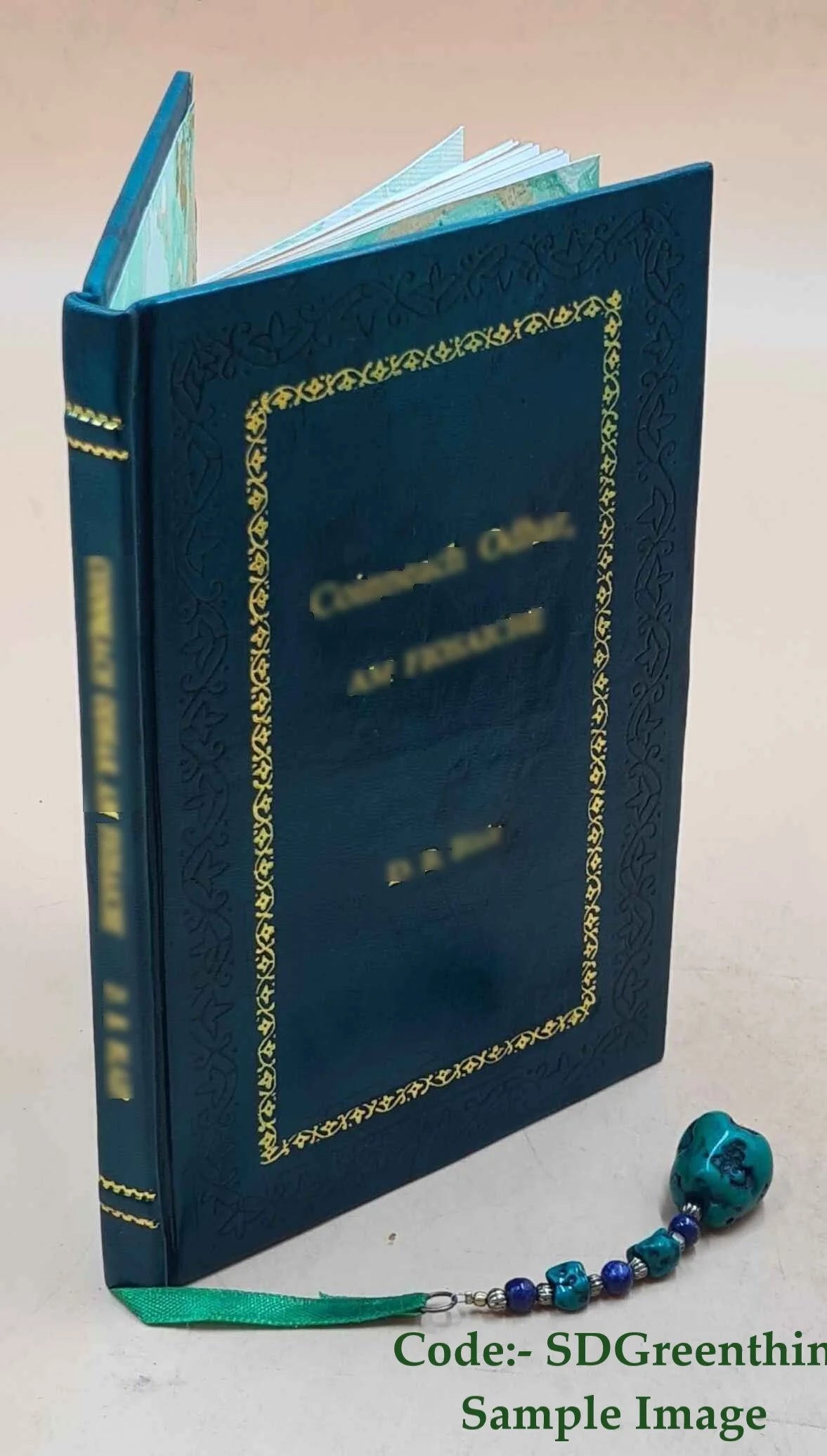 Premium Leather Bound Book Q738