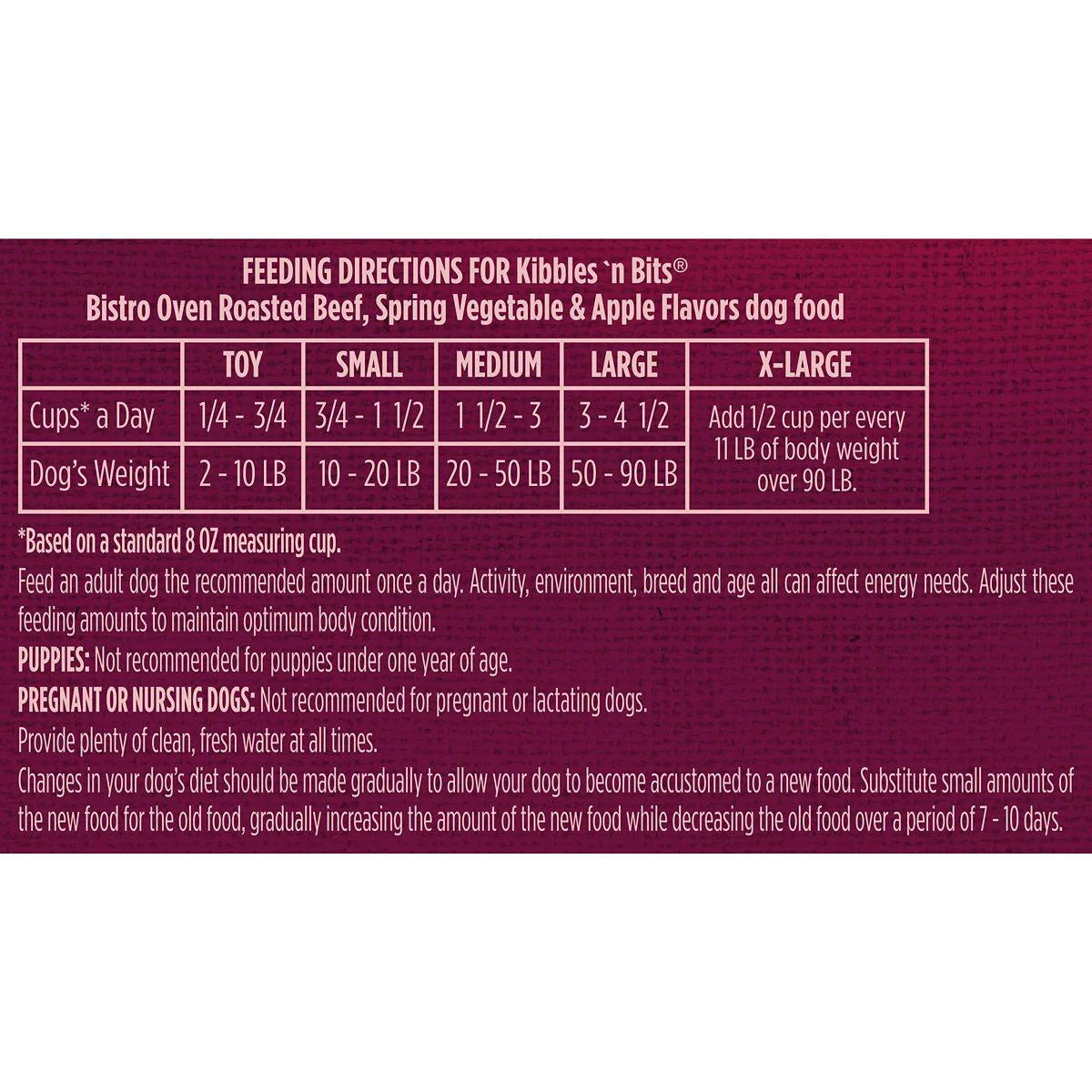 Adult Oven-Roasted Beef Dry Dog Food L612