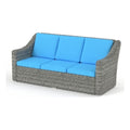 Teal Cast Iron Outdoor Wicker Sofa T765