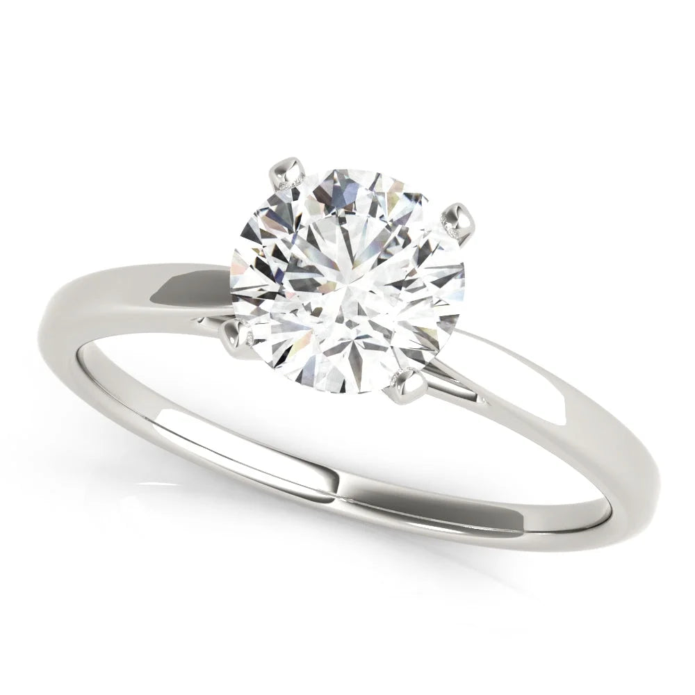 14K Diamond Cathedral Solitaire Engagement Ring J682817