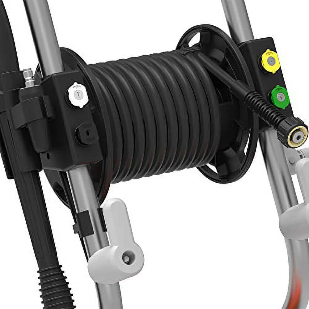 1.2 GPM 13 amp 2200 Psi Electric Pressure Washer with 25' Hose Reel F9103