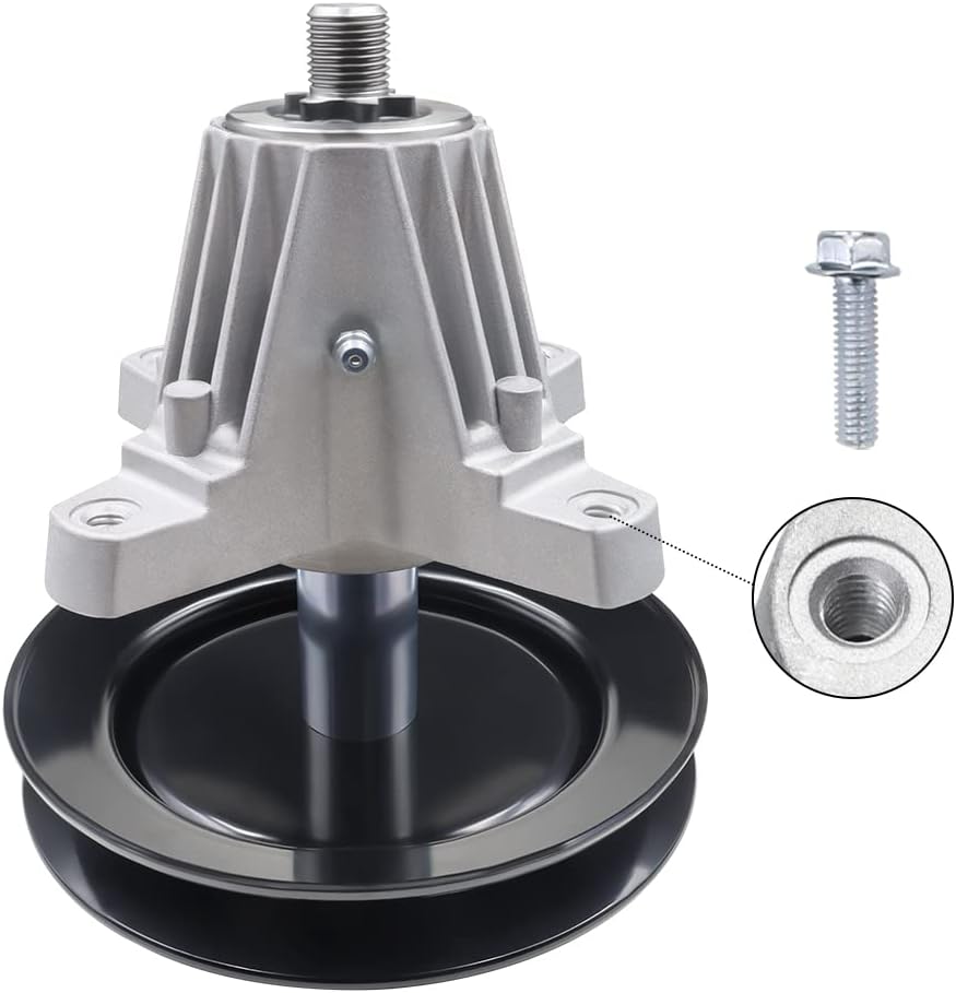 Spindle Assembly with Pulley Tapped Bolt and Zerk Fitting Pack of 2 H3300