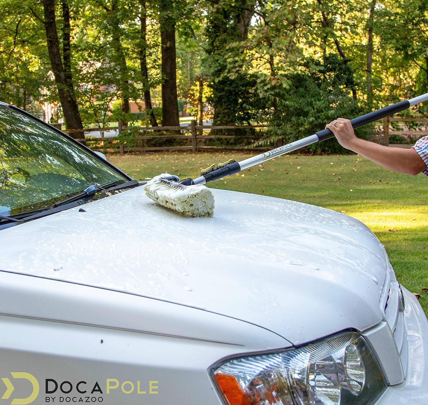 Soft Bristle Car Wash Brush & Extension Pole, 30 ft Reach, Pack of 2 U308