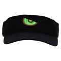 Black Cotton Twill Washed Visor W478