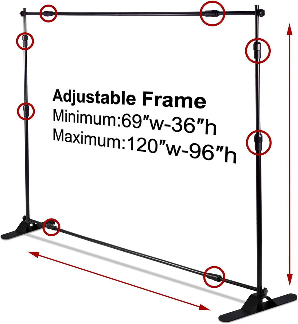Heavy Duty Backdrop Banner Stand Kit with Carrying Bag B94485