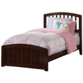 Twin XL Walnut Traditional Bed with Matching Foot Board Z68734