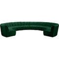 Green Velvet Modular Sectional T430835